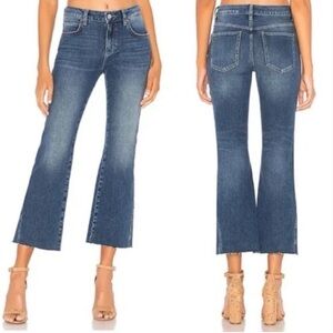 Free People Rita Cropped Flare Jeans size 28 designer denim upscale